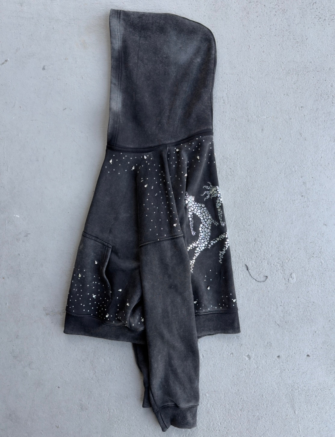 AW RHINESTONE ZIP UP