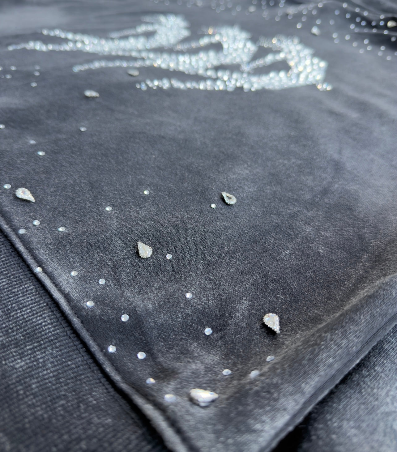 AW RHINESTONE ZIP UP